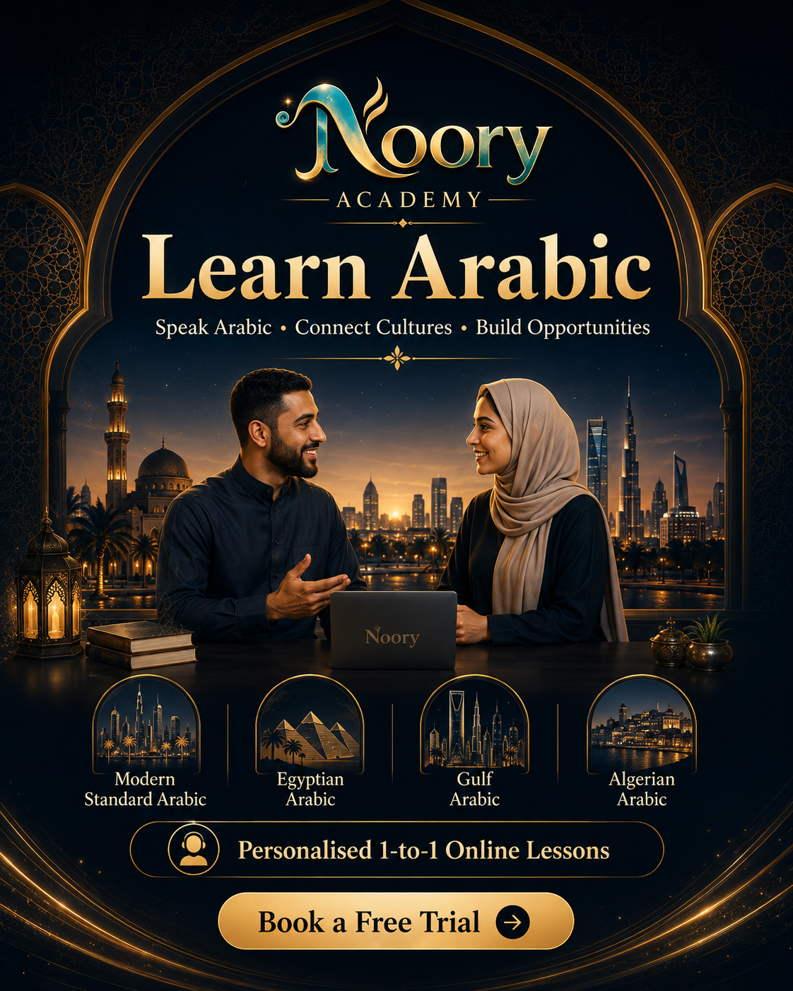 Noory Academy Learn Arabic promotional artwork